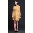 thumbnail image 4 of Bimba Orange Ombre Tie-Dye Button Down Midi Shift Dress Women Shirt Summer Causal Tunic-X-small, 4 of 7