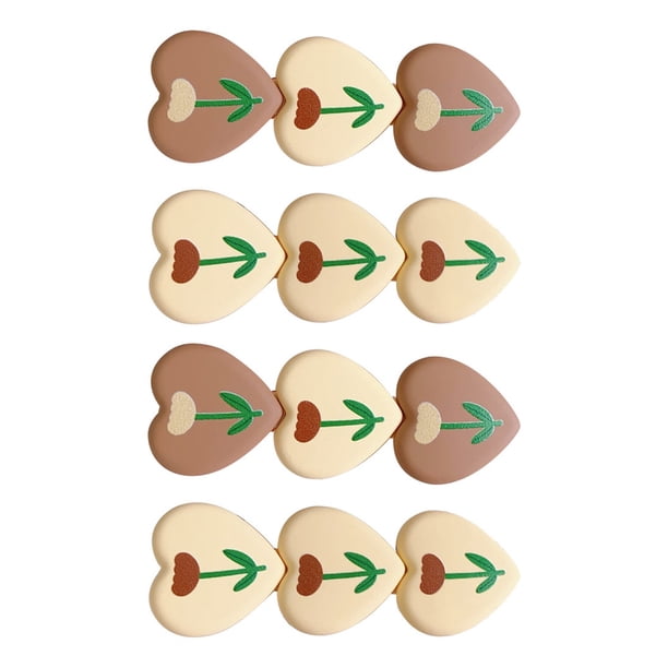 4 unids Historieta Historieta Forma de corazón Horquillero Mujer Clip de Pelo Accesorio para el cabello