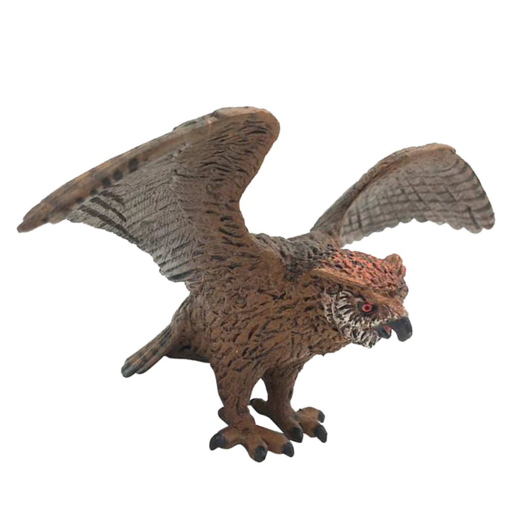 Simulation Bird Figures Peregrine Falcon Toy Home Decor Teaching Photo Props 
