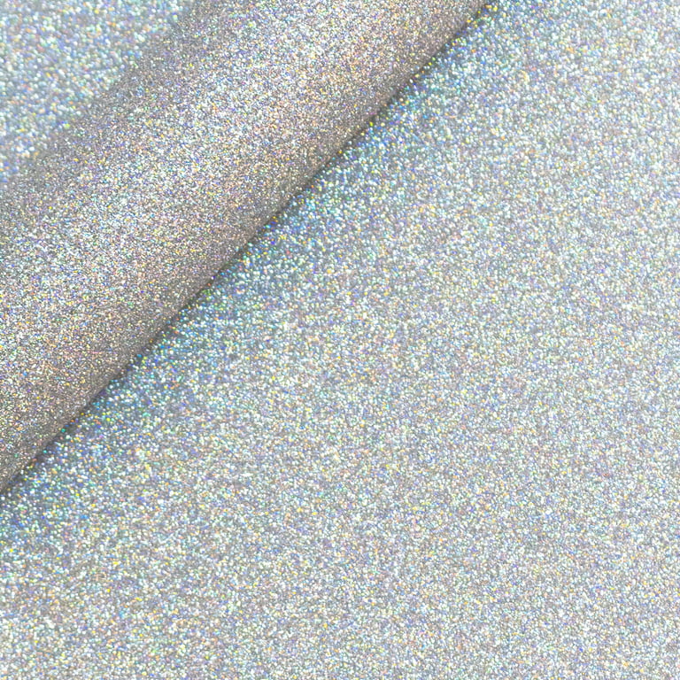 Siser Glitter Heat Transfer Vinyl: Silver Confetti, 11.8 x 36