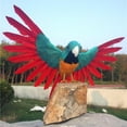 thumbnail image 4 of jifeng Lifelike Simulation Parrot Figurine Feather Fake Birds Animal Figurine Craft Art Style F, 4 of 8
