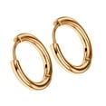 thumbnail image 1 of Qarigey Pendientes de aro de plata pequeños Diseño único Tecnología de galvanoplastia Aros de durabilidad brillante Regalos de labios de Ropa, zapatos y accesorios Miscelánea dorado 2.5*10mm, 1 of 6