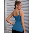 thumbnail image 2 of DARING DIVA Women's Slim Adjustable Straps Tummy Control Camisoles S Blue, 2 of 6