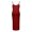 Red, variant on Odeerbi Maternity Summer Dress for Women 2024 Pregnant Dress Sexy Sleeveless Round Neck Medium Long Dress With Suspender Solid Color Dress Gray