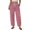 Vermilion02, variant on AzureSilk Women Casual Wide Leg Pants Loose Straight Leg Trousers with PocketPalazzo Pants Cropped Spring Summer Vacation Outfits Fashion Clothing Beach Clothes