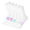 Pink/White, variant on Hanes Girls Crew Socks Value Pack, 5-Pack, Absolute Active Crew Socks for Girls
