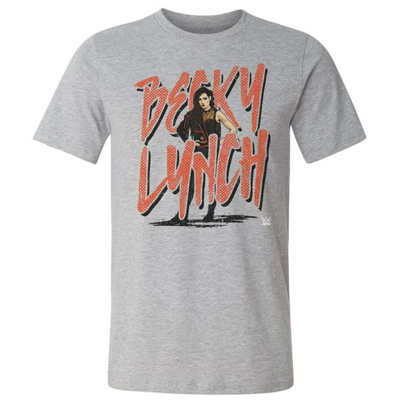 Men's 500 Level Heather Gray Becky Lynch Name Rough T-Shirt