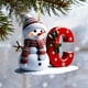 thumbnail image 5 of Adornos navideños personalizados con letras 2025 | Colgante acrílico para decorar el árbol | Adornos navideños personalizables para la decoración del hogar, 5 of 6