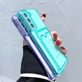 thumbnail image 3 of Funda transparente con tarjetero para Samsung Galaxy S20 FE S23 Ultra S22 S21 Plus Note 20 Ultra A12 A34 A52 A32 A14 A54 A53 5G, 3 of 4