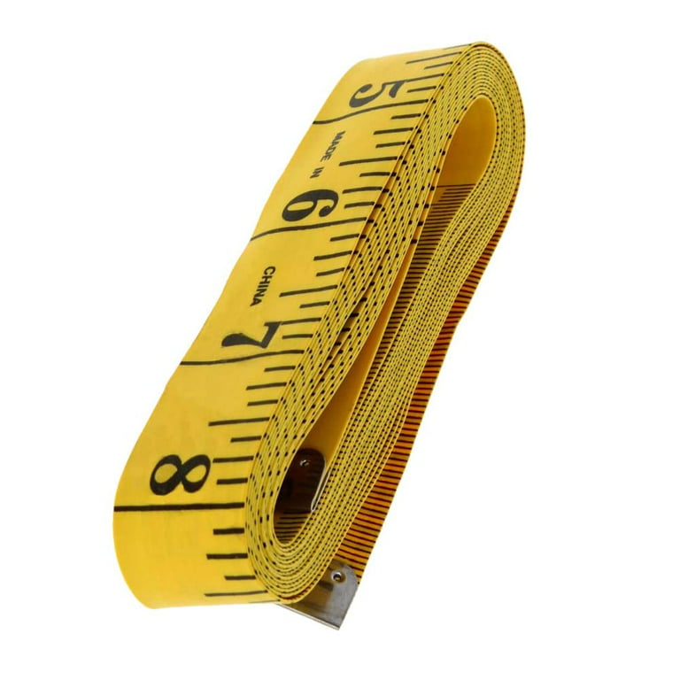 Unique Bargains Flexible Tailor Craft Ruler Tape Measure Yellow