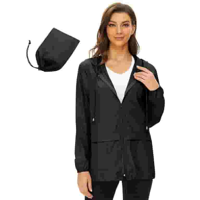 注目ショップ American Hood with Raincoats Waterproof Women's Trends Clothing