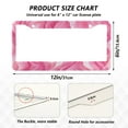 thumbnail image 4 of 2-Pack Aluminum License Plate Frame with 2 Holes for GM License Plate Cover with Free Screws Pink Flames, 4 of 8