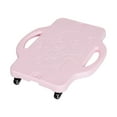 thumbnail image 3 of Colaxi Floor Board Physical Education Skateboard Sport Flat Scooter Sitting Board for Activities Backyard Home Outdoor Light Pink, 3 of 10