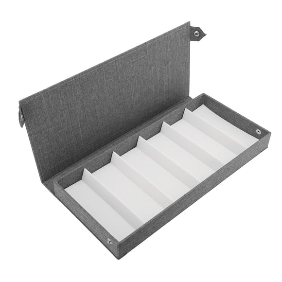Caja De Almacenamiento De Lino Para Gafas, Organizador De Exhibición De Gafas De Moda, Tienda De Viaje Para El Hogar, 6 Ranuras