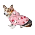 thumbnail image 7 of Fotbe Gnome With Heart Print Small Dog Sweater Hoodies Pet Grey Hooded Soft Fleece Sweatshirts with Pocket Fall Winter Puppy Cat Sweaters Warm Clothes-XX-Large, 7 of 7