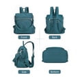thumbnail image 2 of Gustave Backpack Purse for Women Anti-Theft Travel Convertible Backpack Shoulder Bag Nylon Waterproof Casual Daypack Satchel Handbag "Blue", 2 of 9