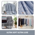 thumbnail image 4 of Swift Home Oversized 60" x 70" Extra-Fluffy High Pile Cotton Candy Soft Faux Fur Throw Blanket, 4 of 6