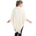 thumbnail image 3 of Shawl Wrap Poncho With Button Winter Poncho Cape Shawl Women Cloak Shawl Wrap Poncho Ruana Cape Cardigan Sweater Open, 3 of 9
