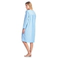 thumbnail image 3 of Casual Nights Women's Long Sleeve Micro Fleece Cozy Floral Night Gown, 3 of 5
