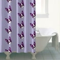 thumbnail image 4 of Purple Boston Terrier Puppy Shower Curtain 84"x72" ,Bathroom Decorative Shower Curtains Set with 12 Hooks,Modern Waterproof Washable Shower Curtain, 4 of 6