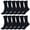 Black, variant on 12-Pairs Glory Max Women's Assorted Colors Argyle Design Casual Cotton Crew Socks Size 9-11
