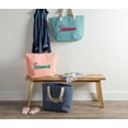 thumbnail image 5 of DII Knotty Summer Beach Bag 15.5x21x6.25",Shoulder Beach Travel Tote Bag-Coral, 5 of 9