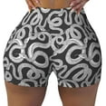 thumbnail image 2 of Lsque Snake Pattern High Waisted Biker Shorts for Women-Tummy Control Fitness Athletic Workout Running Yoga Gym Shorts,Moisture-Wicking-, 2 of 9