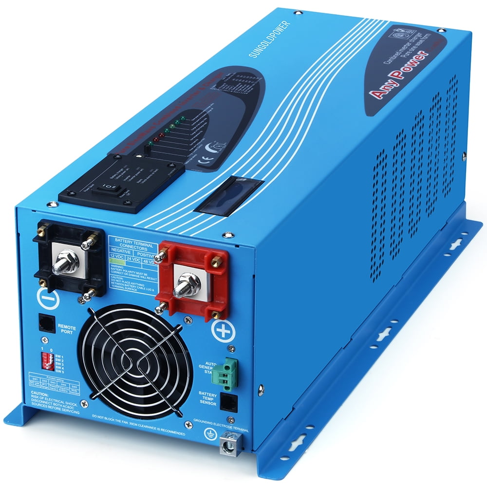 2000w 12v pure sine wave inverter charger w/ lcd display in stock