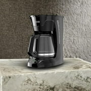BLACK+DECKER 12-Cup Programmable Coffeemaker with QuickTouch Controls, Glass Carafe, Auto Shut-Off, Black, CM1110B-1