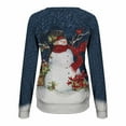 thumbnail image 4 of 2023 Chandail en Molleton de Noël pour Femmes en Liquidation Imprimé de Noël Col Rond Chandail Blouse Ample Sans Capuche, 4 of 7