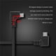 thumbnail image 1 of Cable Micro Usb, USB Macho A USB 2.0 Tipo-A Macho Ángulo Derecho Izquierdo Cable De Datos Micro Usb 2.1A Carga Rápida Para MP3 Mp4 Para Tabletas Para Teléfonos Móviles, 1 of 8