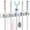 White-5 Grips, variant on Homaryx White Wall Mount Mop and Broom Holder, 5 Slots and 4 Hooks
