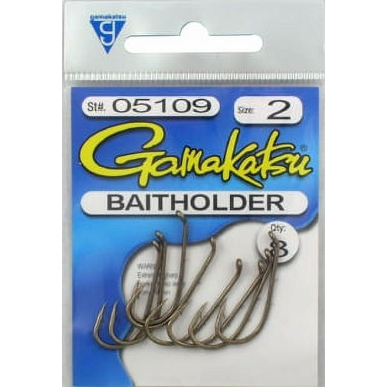 Gamakatsu G05109 Baitholder Hook 8 Pack, Bronze, 2