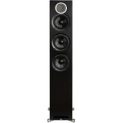 ELAC DFR52-BK Debut Reference Floorstanding Speakers, 140W Surround Sound, Black/Walnut
