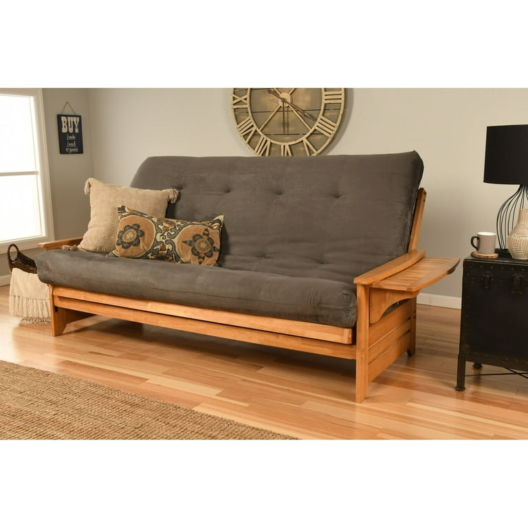 Somette Phoenix Queen size Futon Set in Butternut Finish with