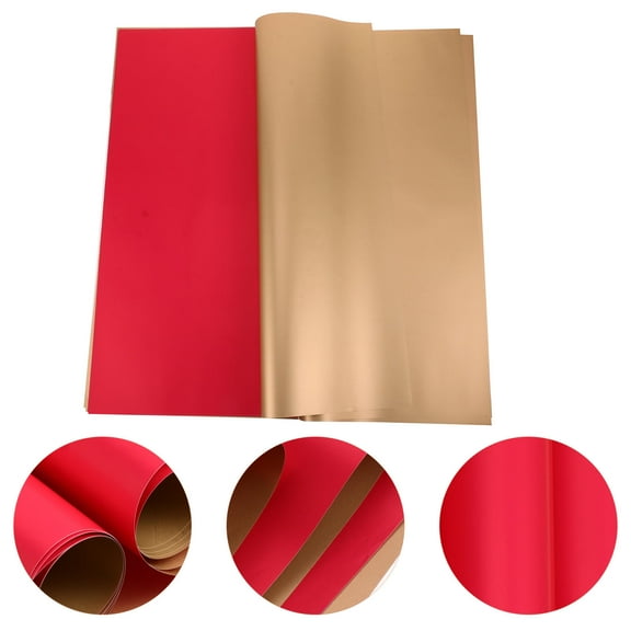 Masteelf 20 Pcs Paper Wrap for Flowers Bouquet Waterproof Gold Occasion Wrapping Book