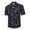 Blue, variant on Hawaiian Shirt for Men Hawaiian Print Lapel Short Sleeve Shirt,Black