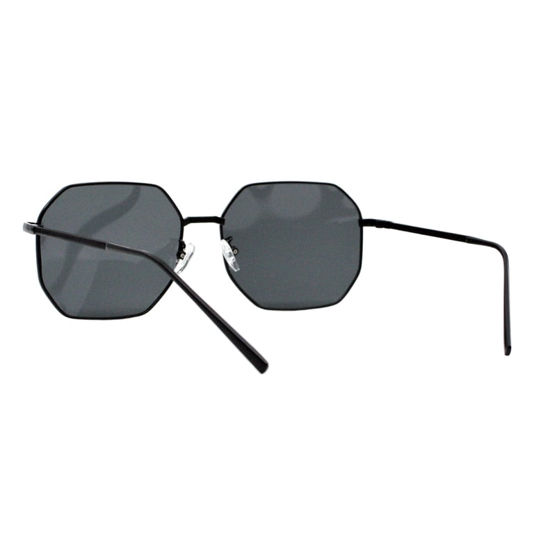 Trendy Polygon Oversized Gradient Sunglasses Metal Frame UV400 Sunglasses for Women trendy Polygon Oversized Jamaica | Ubuy main image 4