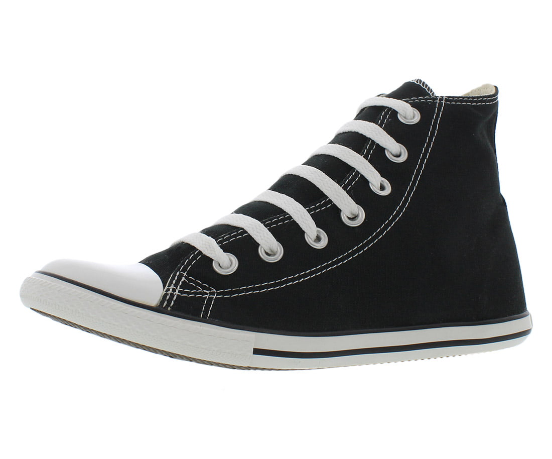 medida sufrir Premisa Converse Chuck Taylor Slim Hi Unisex Shoes Size 4.5, Color: Black -  Walmart.com
