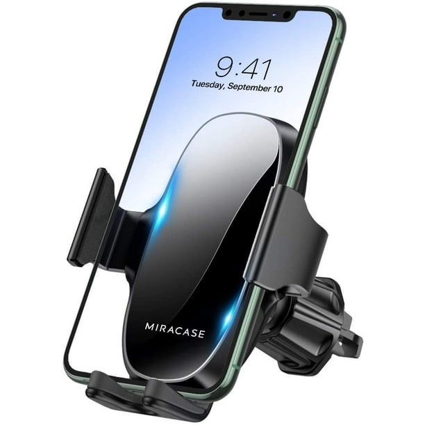 Miracase Support de téléphone universel pour grille d'aération de voiture,  mains libres, compatible avec tous les téléphones