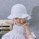 thumbnail image 1 of Gorro de algodón con lazo bordado para niña, gorro para el sol con borde grande, gorro de pescador dulce para verano, 1 of 6