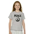 thumbnail image 3 of Hippie Peace Sign Make Love Not War Crewneck T Shirts Boy Girl Teen Brisco Brands S, 3 of 6