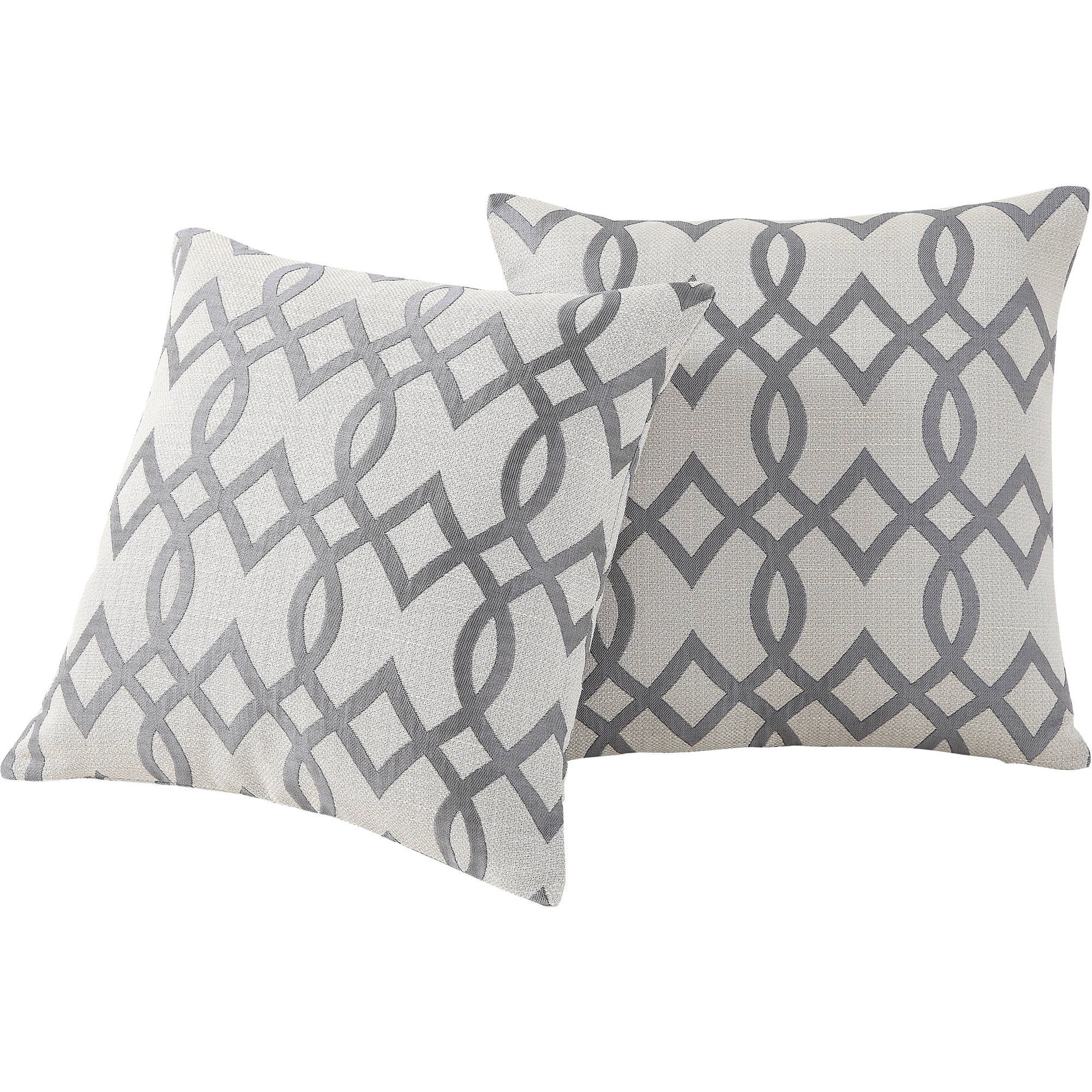 Mainstays Trellis Pillow, Set of 2
