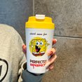 thumbnail image 3 of Nuevo vaso portátil de Bob Esponja, taza de agua para el hogar para niños con bonitos dibujos animados, taza de café con revestimiento de cerámica de doble capa, 3 of 5