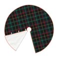 thumbnail image 3 of Kll Buffalo Plaid Dark Green Christmas Tree Skirt 48",Party Decorations Farmhouse For Christmas Decorations Holiday Party, 3 of 8