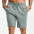 thumbnail image 2 of FUZHIQ Men's Gym Shorts 7 Inch Inseam Elastic Waist Solid Running Shorts Classic-Fit Walking Summer Shorts Knee Length Cargo Pants,XXL, 2 of 6