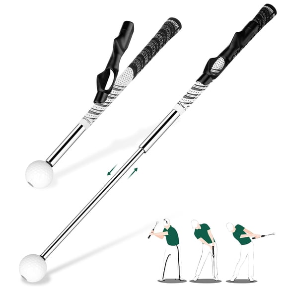 Entrenador de swing de golf KALAUTO con ayuda retráctil de clic