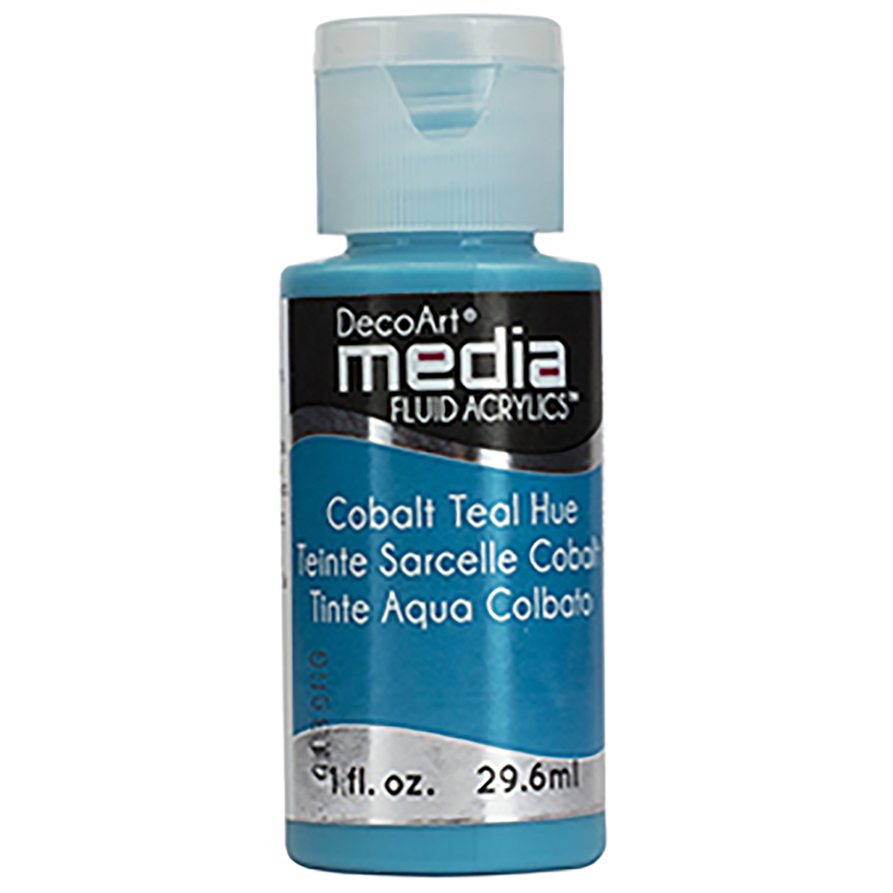 DecoArt Media Fluid Acrylic Paint, 1 oz., Cobalt Teal Hue (Series 3)