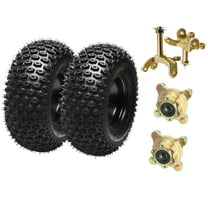 2pcs 7 inch Wheels 16x8x7 16x8-7 Wheel Tire and Rim 4 Stud 110mm 4Ply Tubeless Wheel   Front Wheels Hubs Spindles for Lawn Mowers Mini Bike ATV UTV Quad Buggy Go Kart Tires Four Wheelers