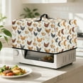 thumbnail image 2 of TSOVTHRID Rooster Chicken Egg Print Microwave Oven Dust Cover Heat-Resistant Dust Cover for Microwave Oven Universal Kitchen Appliance Protector, 18.25"W x 14.5"D x 11"H, S, 2 of 7